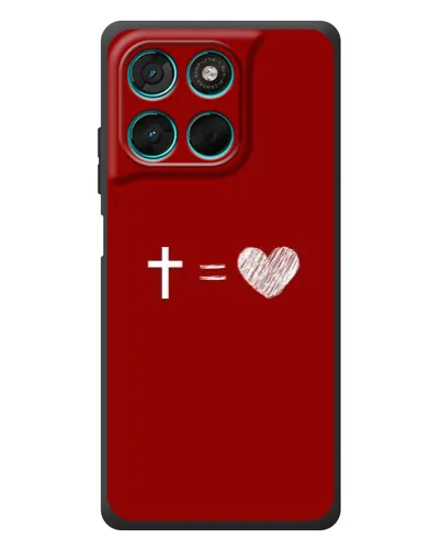 Чехол для Motorola Moto G77 с картинкой «Уравнение любви» Чехол для Motorola Moto G77 с картинкой «Уравнение любви»