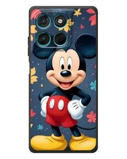 Чехол для Motorola Moto G77 с картинкой «Осенний Mickey Mouse»