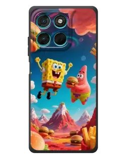 Чехол для Motorola Moto G77 с картинкой «Космический фастфуд» Чехол для Motorola Moto G77 с картинкой «Космический фастфуд»