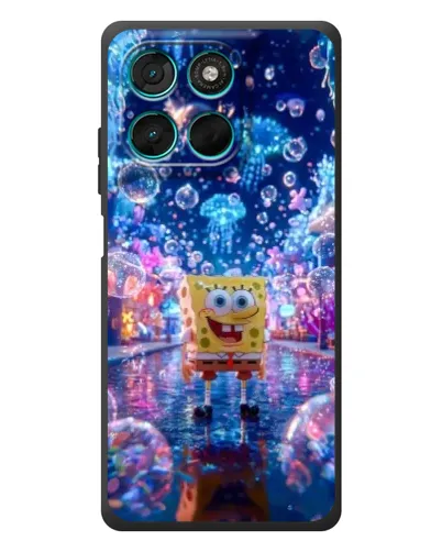 Чехол для Motorola Moto G77 с картинкой «Неоновый океан»