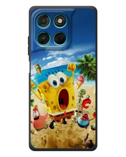 Чехол для Motorola Moto G77 с картинкой «Развлечения на пляже»