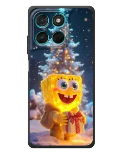 Чехол для Motorola Moto G77 с картинкой «Рождественский Спанч Боб» Чехол для Motorola Moto G77 с картинкой «Рождественский Спанч Боб»
