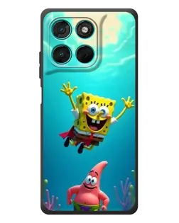 Чехол для Motorola Moto G77 с картинкой «Спанч Боб под водой» Чехол для Motorola Moto G77 с картинкой «Спанч Боб под водой»