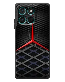 Чехол для Motorola Moto G77 с картинкой «Mercedes Carbon Grid»