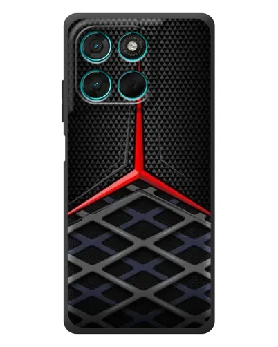 Чехол для Motorola Moto G77 с картинкой «Mercedes Carbon Grid»