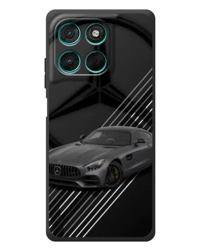Чехол для Motorola Moto G77 с картинкой «Mercedes AMG — графика»