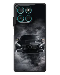 Чехол для Motorola Moto G77 с картинкой «Mercedes в дыму»