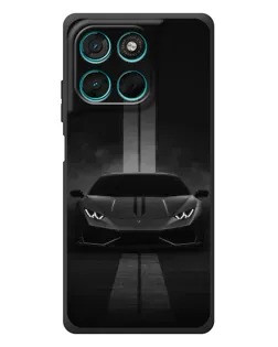 Чехол для Motorola Moto G77 с картинкой «Lamborghini симметрия дорог»