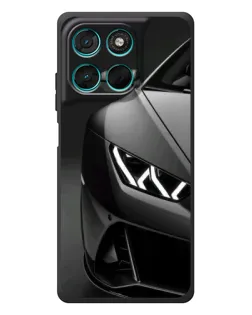 Чехол для Motorola Moto G77 с картинкой «Lamborghini фары детализация»
