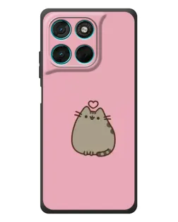 Чехол для Motorola Moto G77 с картинкой «Pusheen сердце» Чехол для Motorola Moto G77 с картинкой «Pusheen сердце»