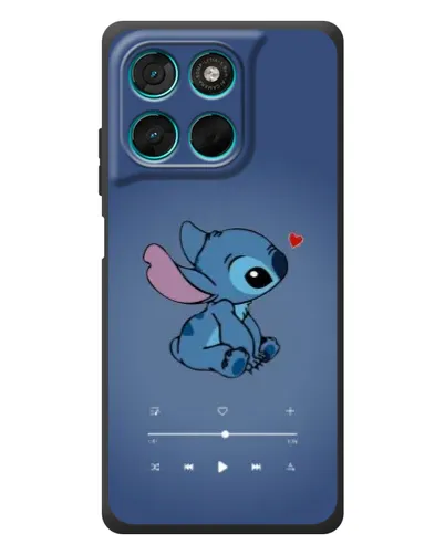 Чехол для Motorola Moto G77 с картинкой «Музыкальный Stitch»
