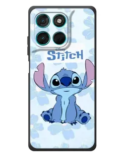 Чехол для Motorola Moto G77 с картинкой «Stitch среди цветов» Чехол для Motorola Moto G77 с картинкой «Stitch среди цветов»