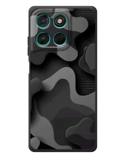Чехол для Motorola Moto G77 с картинкой «Темный абстрактный камуфляж» Чехол для Motorola Moto G77 с картинкой «Темный абстрактный камуфляж»