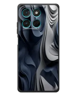 Чехол для Motorola Moto G77 с картинкой «Объемные синие складки» Чехол для Motorola Moto G77 с картинкой «Объемные синие складки»