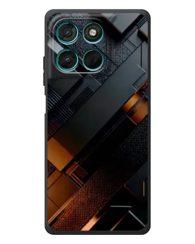 Чехол для Motorola Moto G77 с картинкой «Черные геометрические блоки» Чехол для Motorola Moto G77 с картинкой «Черные геометрические блоки»