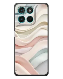 Чехол для Motorola Moto G77 с картинкой «Пастельные нежные волны»