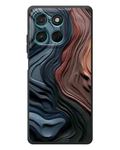 Чехол для Motorola Moto G77 с картинкой «Цветные волны каньона» Чехол для Motorola Moto G77 с картинкой «Цветные волны каньона»