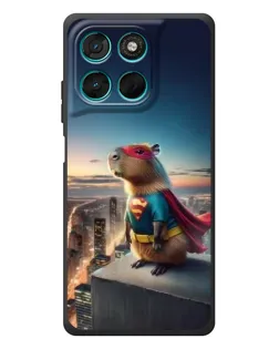 Чехол для Motorola Moto G77 с картинкой «Капи-мен супергерой» Чехол для Motorola Moto G77 с картинкой «Капи-мен супергерой»