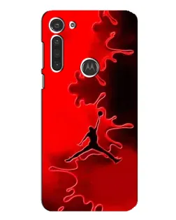 Чехол для Motorola MOTO G8 с картинкой «Jordan Red Smoke»