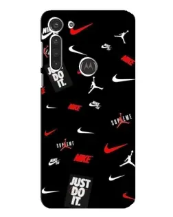 Чехол для Motorola MOTO G8 с картинкой «Nike Mix Pattern»