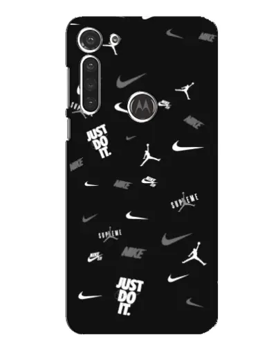 Чехол для Motorola MOTO G8 с картинкой «Nike Black Pattern» Чехол для Motorola MOTO G8 с картинкой «Nike Black Pattern»