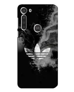 Чехол для Motorola MOTO G8 с картинкой «Абстрактный дым Adidas»
