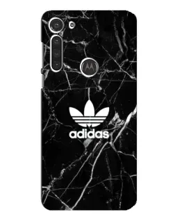Чехол для Motorola MOTO G8 с картинкой «Белый мрамор Adidas»
