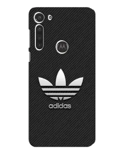 Чехол для Motorola MOTO G8 с картинкой «Adidas Карбоновая текстура»