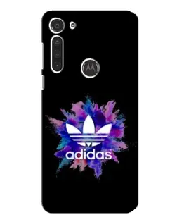 Чехол для Motorola MOTO G8 с картинкой «Взрыв красок Adidas»