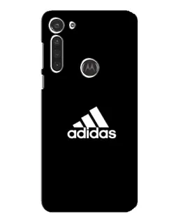 Чехол для Motorola MOTO G8 с картинкой «Черная классика Adidas»