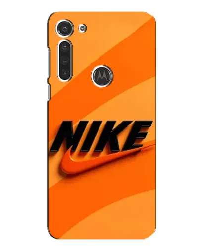 Чехол для Motorola MOTO G8 с картинкой «Оранжевый драйв Nike»