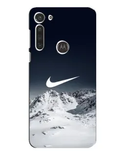 Чехол для Motorola MOTO G8 с картинкой «Nike — зимние горы» Чехол для Motorola MOTO G8 с картинкой «Nike — зимние горы»