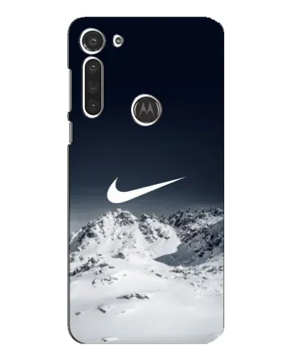 Чехол для Motorola MOTO G8 с картинкой «Nike — зимние горы»
