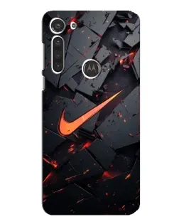 Чехол для Motorola MOTO G8 с картинкой «Nike — эффект разломов» Чехол для Motorola MOTO G8 с картинкой «Nike — эффект разломов»