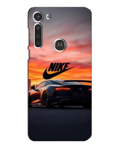 Чехол для Motorola MOTO G8 с картинкой «Nike и суперкар»