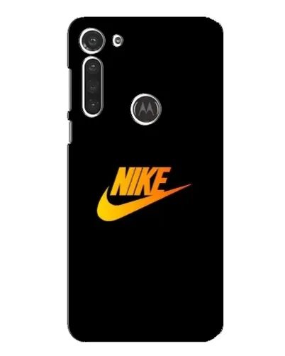 Чехол для Motorola MOTO G8 с картинкой «Золотой логотип Nike»