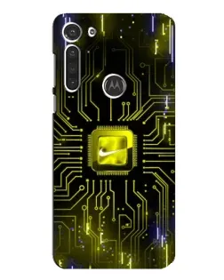Чехол для Motorola MOTO G8 с картинкой «Nike — золотая искра» Чехол для Motorola MOTO G8 с картинкой «Nike — золотая искра»