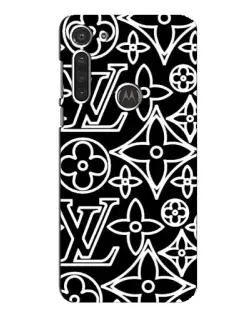 Чехол для Motorola MOTO G8 с картинкой «Черно-белый узор LV» Чехол для Motorola MOTO G8 с картинкой «Черно-белый узор LV»