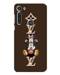 Чехол для Motorola MOTO G8 с картинкой «LV и Микки Маус»