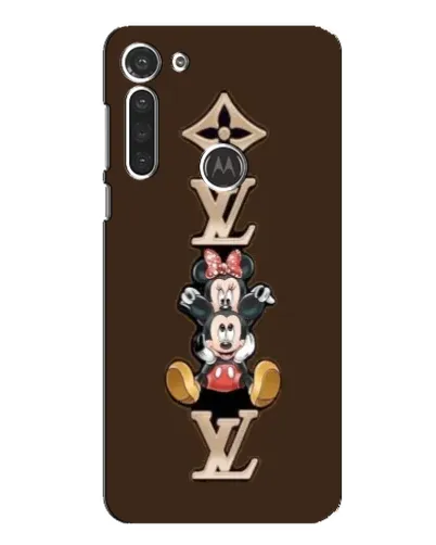 Чехол для Motorola MOTO G8 с картинкой «LV и Микки Маус»