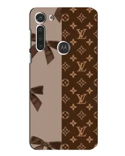 Чехол для Motorola MOTO G8 с картинкой «Louis Vuitton — банты»