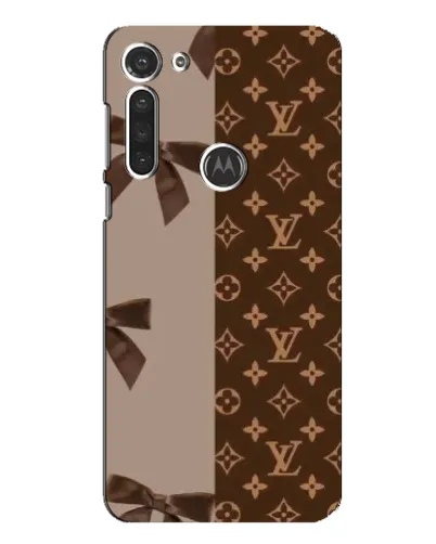 Чехол для Motorola MOTO G8 с картинкой «Louis Vuitton — банты»
