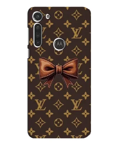 Чехол для Motorola MOTO G8 с картинкой «LV с бантом»