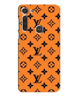 Чехол для Motorola MOTO G8 с картинкой «Оранжевый стиль LV»