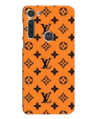 Чехол для Motorola MOTO G8 с картинкой «Оранжевый стиль LV»