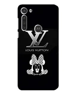 Чехол для Motorola MOTO G8 с картинкой «LV и Минни Маус»