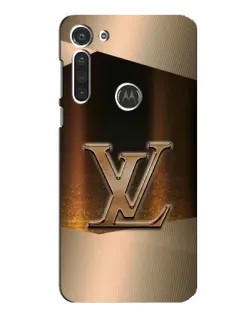 Чехол для Motorola MOTO G8 с картинкой «LV — золотое сияние»