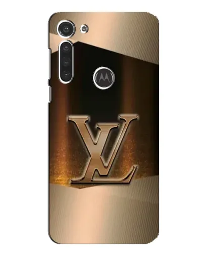 Чехол для Motorola MOTO G8 с картинкой «LV — золотое сияние»
