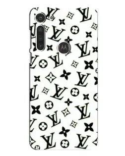 Чехол для Motorola MOTO G8 с картинкой «Монохромный хаос LV»