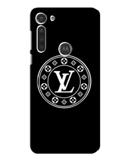 Чехол для Motorola MOTO G8 с картинкой «LV — печать стиля»